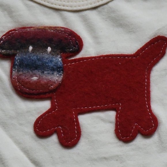 CATE & LEVI Organic Onesie - Baby - Made in Canada NEW NWT 3-6 mo Dog - Picture 3 of 4